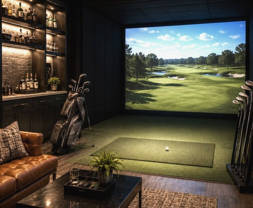 The golf simulator suite